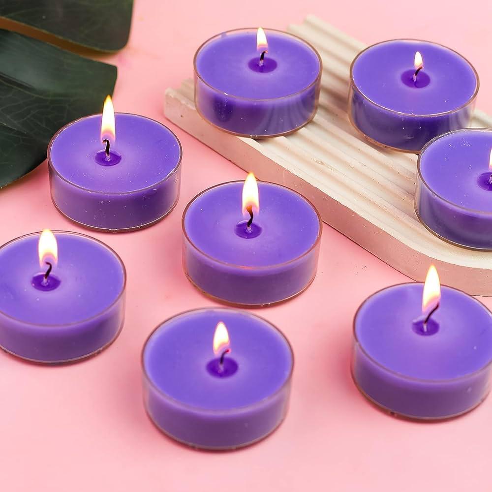 SMALL CUP CANDLE SET PACK OF 14Pc LAVENDER